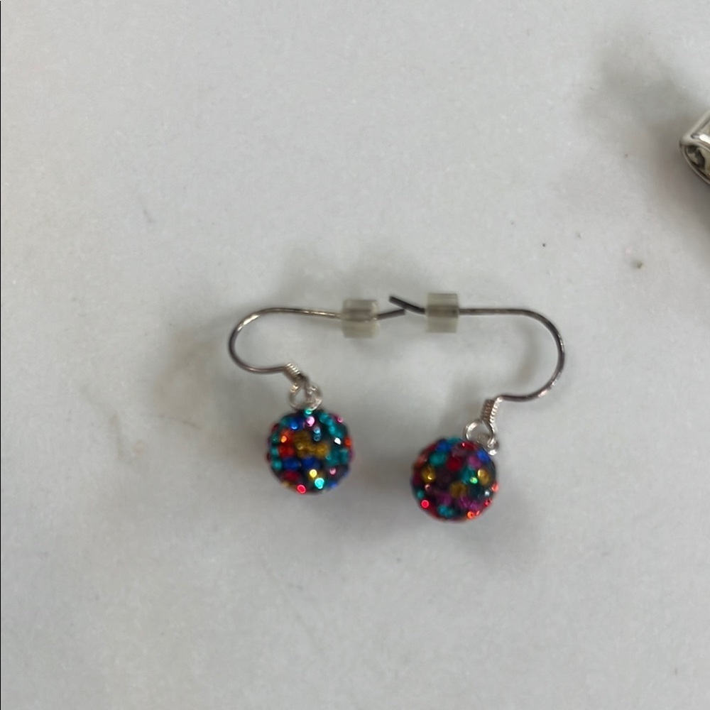 Colorful rhinestone drop Earrings